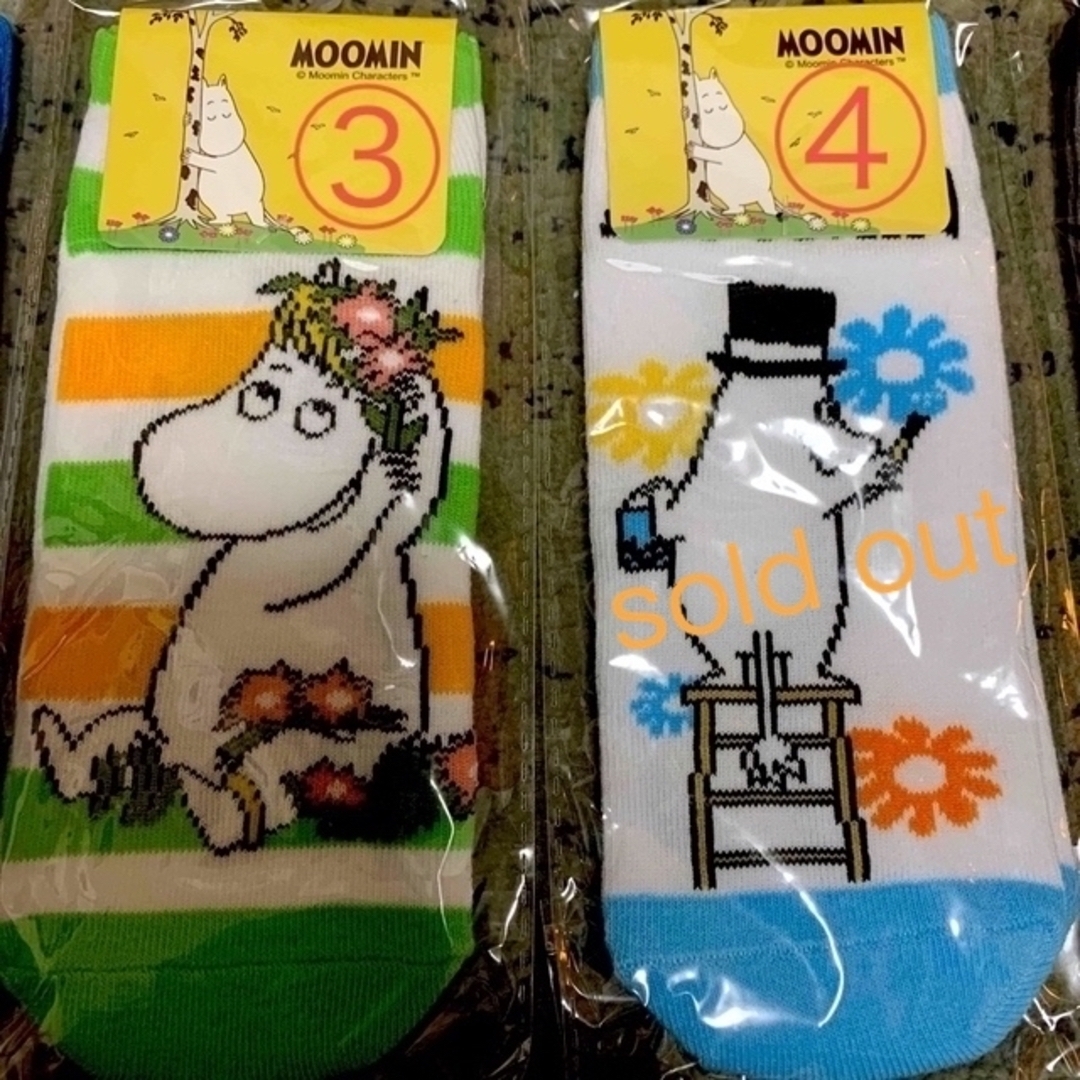 MOOMIN(ムーミン)のバラ売りOK！ムーミン靴下 レディースのレッグウェア(ソックス)の商品写真