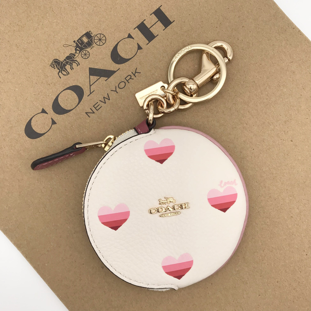 【COACH☆新作】新品！サーキュラー コイン ポーチ！キーホルダー！小銭入れ！ | フリマアプリ ラクマ