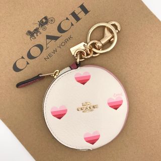 ✨未使用✨COACH コーチ　キーホルダー サーキュラー コインポーチ　ブラウン