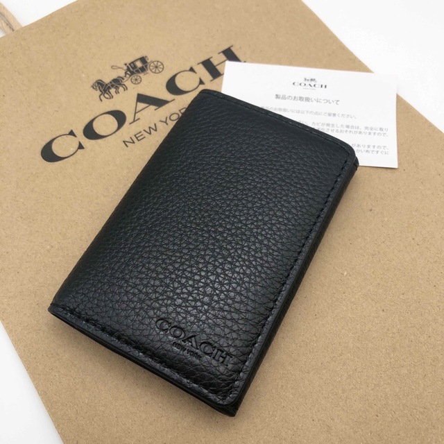 COACH ☆大人気☆ ビジネス カードケース ブラック 名刺入れ 新品