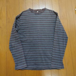 ムジルシリョウヒン(MUJI (無印良品))のMUJI　無印良品　ボーダー　カットソー　長袖　Ｔシャツ(Tシャツ/カットソー(七分/長袖))