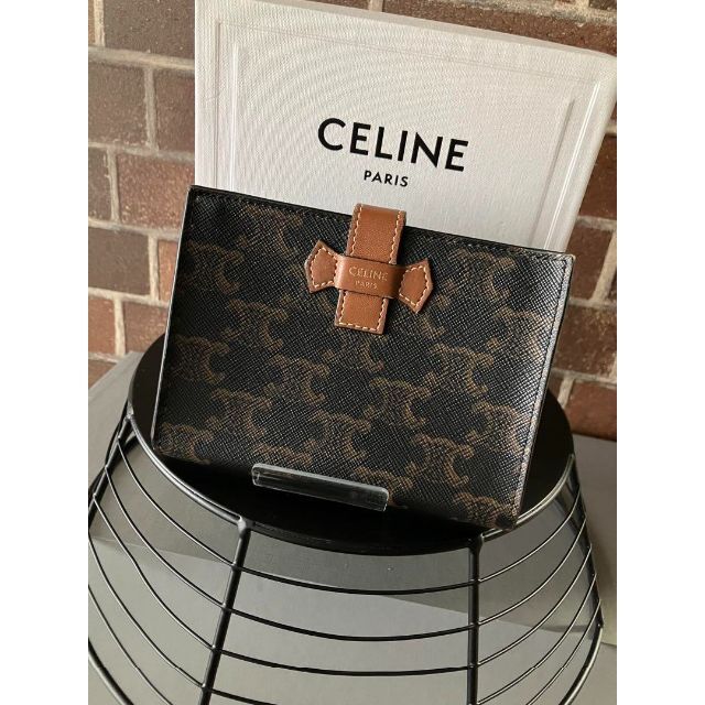 celine - ☆美品☆ CELINE マカダム PVC×レザー コンパクトウォレット