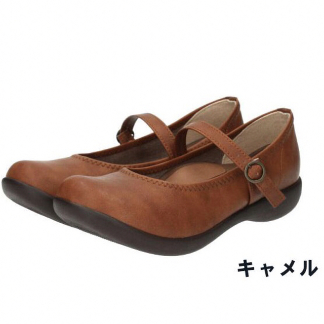 Re:getA(リゲッタ)の【未使用】Re:getA リゲッタ ストラップ パンプス キャメル サイズ S レディースの靴/シューズ(ハイヒール/パンプス)の商品写真