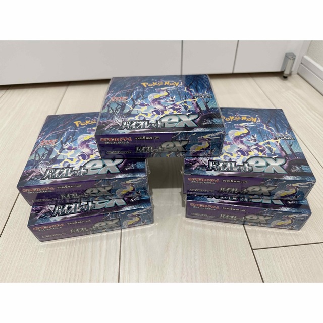 バイオレットex box シュリンク付き 5box ポケモンカード - Box/デッキ