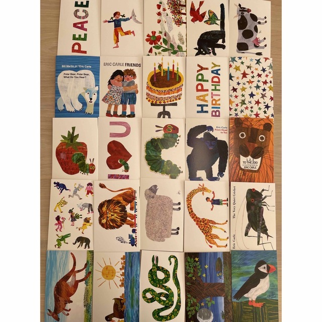 ERIC CARLE エリックカール ポストカード 25枚の通販 by こんぶ｜エリックカールならラクマ