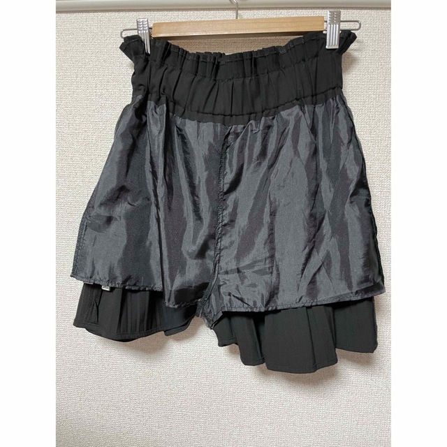ZARA ブラック　ミニスカート プリーツ スカート　黒　ザラ　XSサイズ 3
