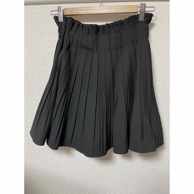 ZARA ブラック　ミニスカート プリーツ スカート　黒　ザラ　XSサイズ 2