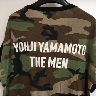 Yohjiyamamoto POUR HOMME  10SS カモフラ ロゴ入り