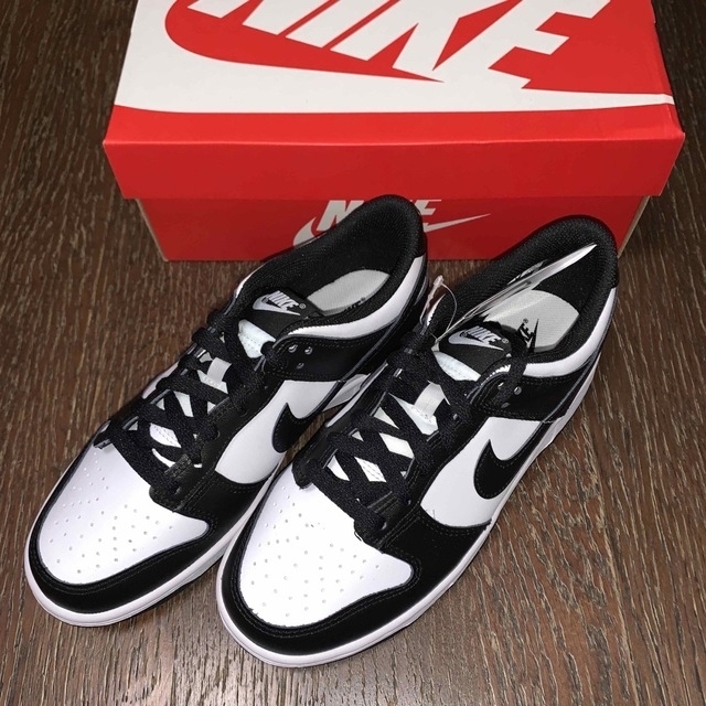 Nike GS Dunk Low White/Black 24.5cmナイキ - twalarmes.com.br