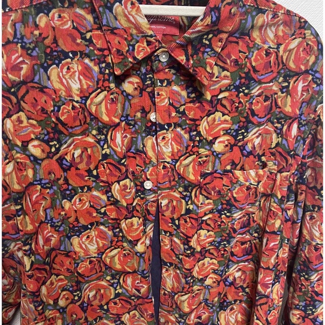 Supreme(シュプリーム)のsupreme 18aw corduroy rose shirt Mサイズ　 メンズのトップス(シャツ)の商品写真