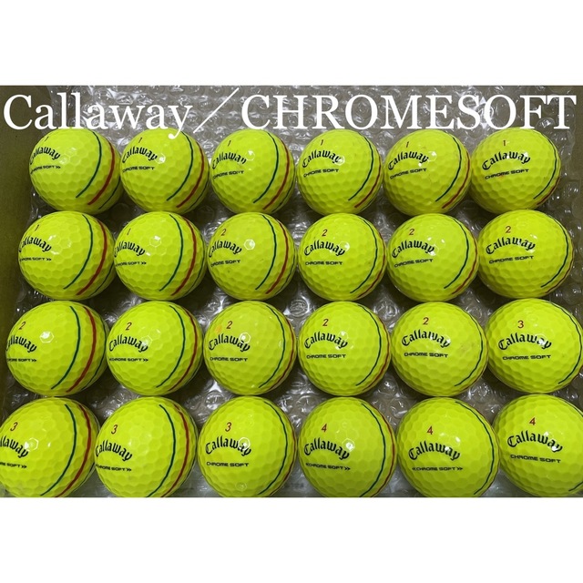 Callaway(キャロウェイ)の24. 《CHROMESOFT》24球 Callaway ロストボール スポーツ/アウトドアのゴルフ(その他)の商品写真