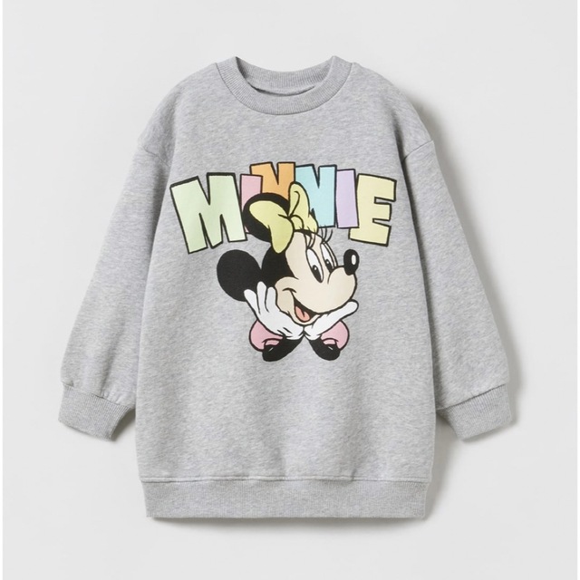 ZARA KIDS(ザラキッズ)のザラ ベビー ディズニー ミニー トレーナー ワンピース キッズ/ベビー/マタニティのキッズ服女の子用(90cm~)(ワンピース)の商品写真