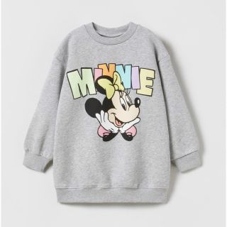 ザラキッズ(ZARA KIDS)のザラ ベビー ディズニー ミニー トレーナー ワンピース(ワンピース)