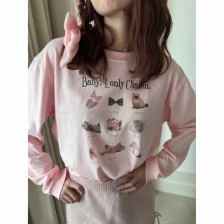 chaton long tee(Tシャツ/カットソー(七分/長袖))