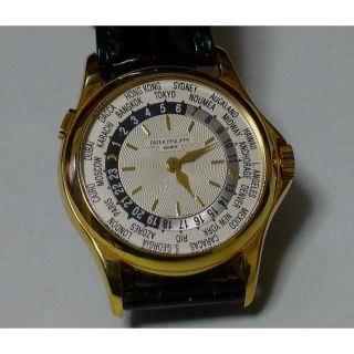 パテックフィリップ(PATEK PHILIPPE)のパテックフィリップ ワールドタイム 5110J-001 YGメンズ自動巻(腕時計(アナログ))