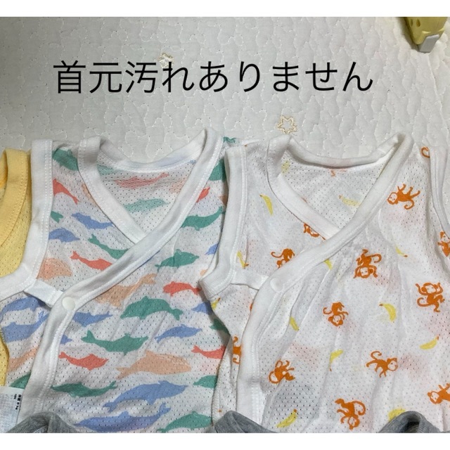UNIQLO(ユニクロ)のサイズ60⭐︎ユニクロメッシュロンパース キッズ/ベビー/マタニティのベビー服(~85cm)(ロンパース)の商品写真