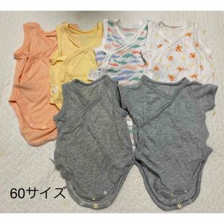 ユニクロ(UNIQLO)のサイズ60⭐︎ユニクロメッシュロンパース(ロンパース)