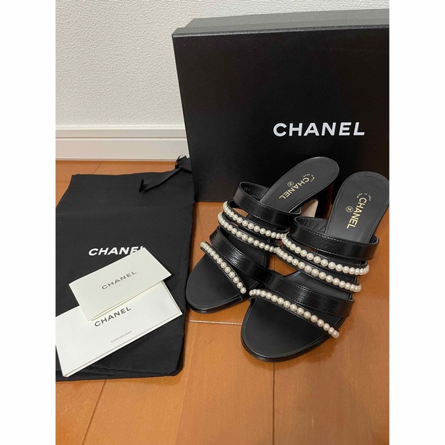 美品】CHANEL/シャネル サンダル ミュール シューズ パール | labiela.com