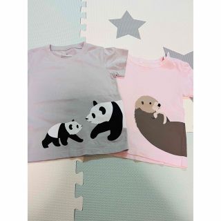 ムジルシリョウヒン(MUJI (無印良品))のMUJI Tシャツ 2枚まとめ size90(Tシャツ/カットソー)