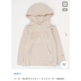 ラスティ(RUSTY)の【試着のみ】【美品】RUSTY/ラスティー キッズ パーカー 160(Tシャツ/カットソー)