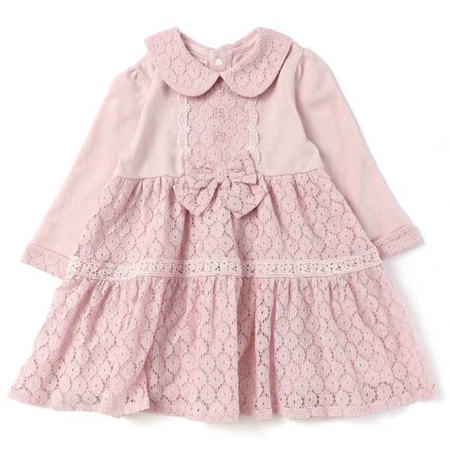 coeur a coeur(クーラクール)の新品未使用タグ付き　クーラクール♡レースワンピース キッズ/ベビー/マタニティのキッズ服女の子用(90cm~)(ワンピース)の商品写真