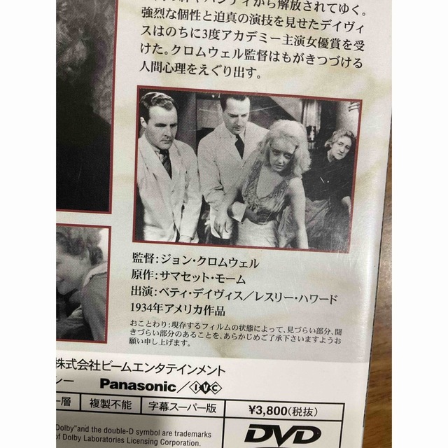 痴人の愛 DVD エンタメ/ホビーのDVD/ブルーレイ(外国映画)の商品写真