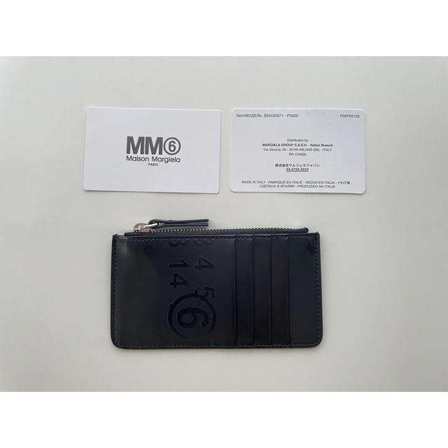 ブラック縦【新品】MM6 MaisonMargiela  ウォレット カードケース