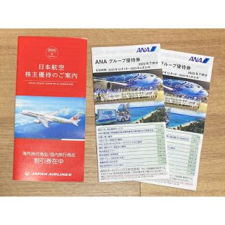 ジャル(ニホンコウクウ)(JAL(日本航空))のJAL ANA　株主　優待券　割引券(航空券)