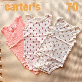 カーターズ(carter's)のカーターズ　ロンパース　女の子　9m(ロンパース)