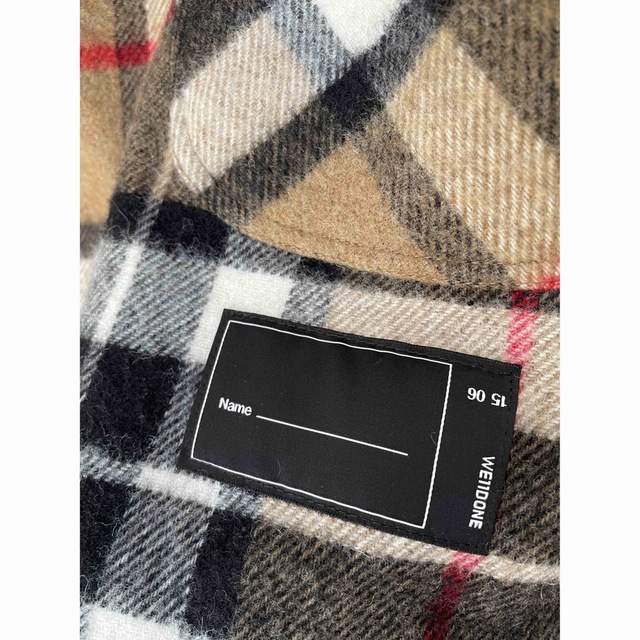 PEACEMINUSONE(ピースマイナスワン)のwe11done ウェルダン ウール チェックシャツ g-dragon  メンズのトップス(シャツ)の商品写真