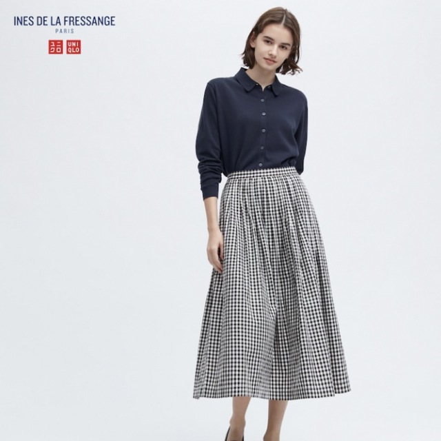 UNIQLO(ユニクロ)の【23SS】UNIQLOイネスコットンツイルギャザースカート レディースのスカート(ロングスカート)の商品写真