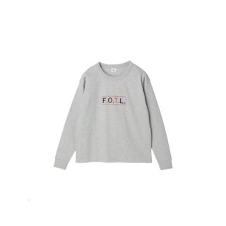 フルーツオブザルーム(FRUIT OF THE LOOM)のFRUIT OF THE ROOM ロゴ L/S TEE L グレー(Tシャツ(長袖/七分))