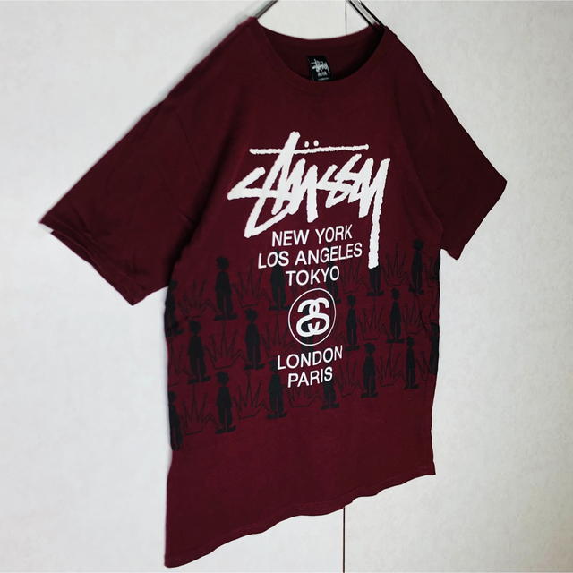 stussyステューシー　Tシャツ　フォト　レゲエ　ワールドツアー　シャドーマン