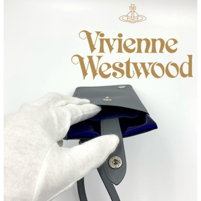 Vivienne Westwood(ヴィヴィアンウエストウッド)の1点限り！新品未使用　ヴィヴィアンウエストウッド　長財布　ブルー×グレー レディースのファッション小物(財布)の商品写真