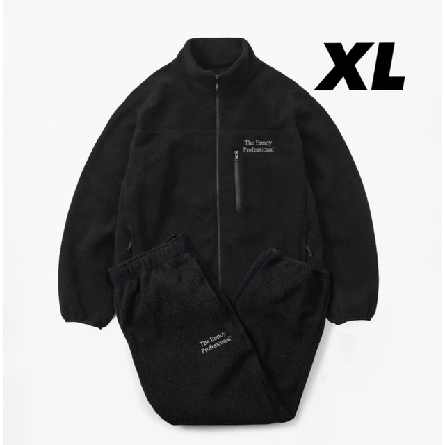 1LDK SELECT(ワンエルディーケーセレクト)のennoy Polartec City Fleece 黒 上下 XL メンズのスーツ(セットアップ)の商品写真