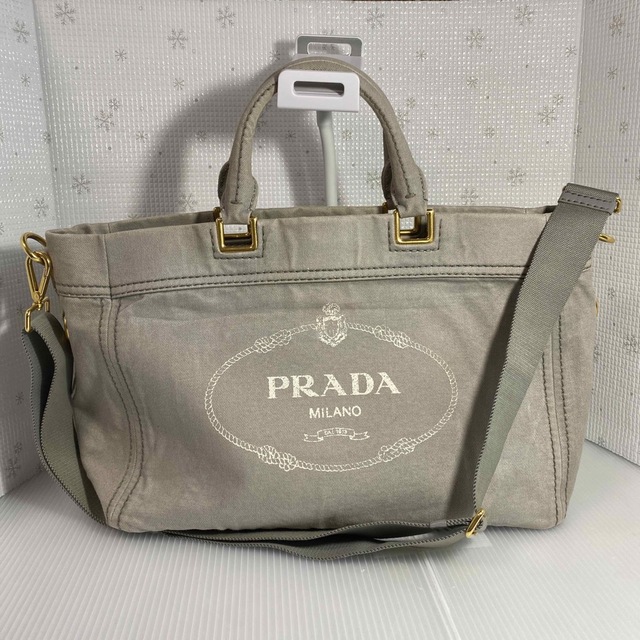 トートバッグお値下げしました　PRADA  カナパレアデニムトート・ショルダーバッグ2way