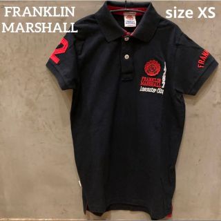 フランクリンアンドマーシャル(FRANKLIN&MARSHALL)の美品送料込み　フランクリンマーシャル　ポロシャツ　ブラック　XS(ポロシャツ)