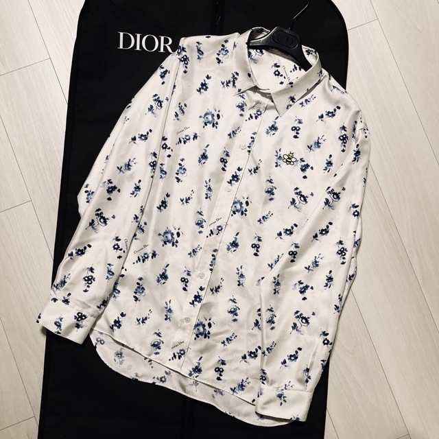 【BTS着用】Dior homme × Kaws シルクシャツ