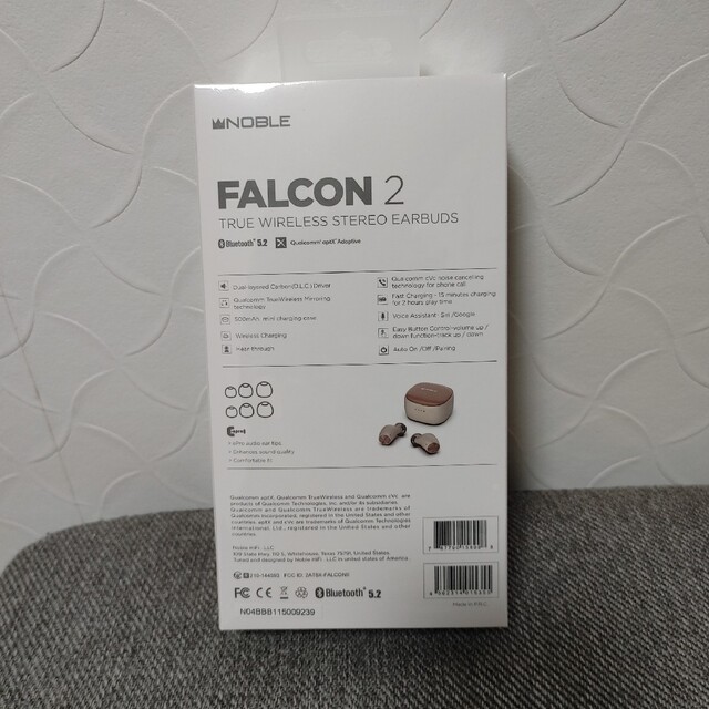 NOBLE audio 完全ワイヤレス イヤホン FALCON 2(WHITE) スマホ/家電/カメラのオーディオ機器(ヘッドフォン/イヤフォン)の商品写真