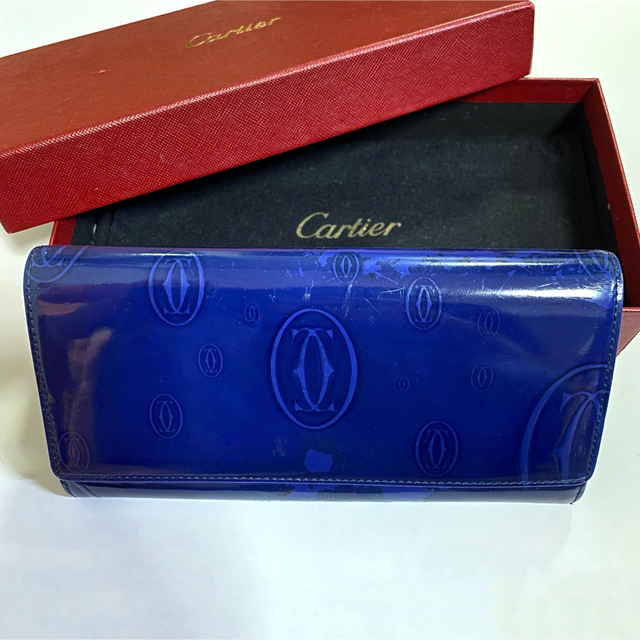 Cartier カルティエ ハッピーバースデー長財布 ブルー 青 希少 日本限定