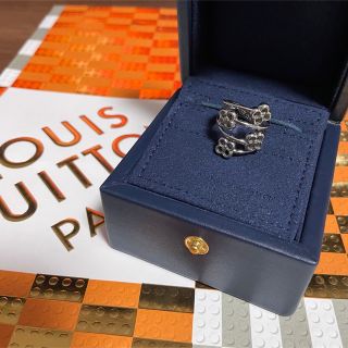 Louis Vuitton Ring Nanogram S M00210 Ring 5.5 US GOLD+SILVER Women