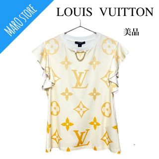 ルイヴィトン(LOUIS VUITTON)の【美品】LOUIS VUITTON モノグラム ラッフル スリーブ シャツ(Tシャツ(半袖/袖なし))