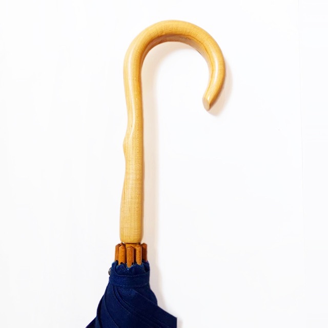 新品 インディゴ✨藍染絞り 麻 リネン 長傘 日傘 8本骨 全長78cm 日本製