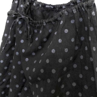 美品 ジャーナルスタンダード✨水玉 ドット柄 リネン100％ ロングスカート