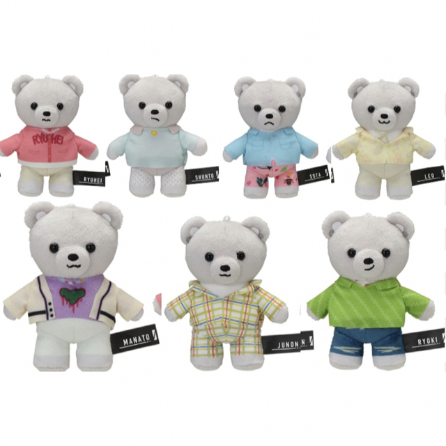 BE:FIRST モアプラス マスコット ぬいぐるみ 7種 コンプ BE:FIRST モアプラス マスコット ぬいぐるみ 7種 コンプ