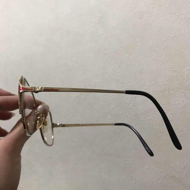 celine ヴィンテージ 眼鏡 度あり メタルフレーム ゴールド