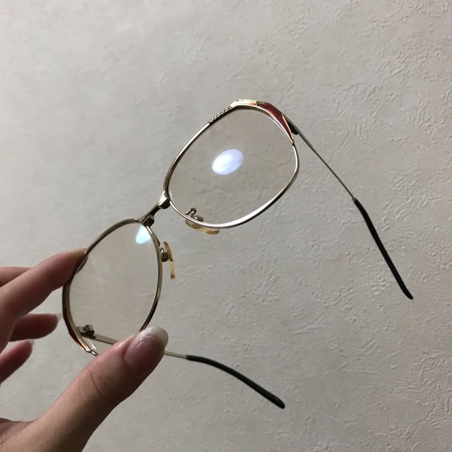 celine - celine ヴィンテージ 眼鏡 度あり メタルフレーム ゴールドの