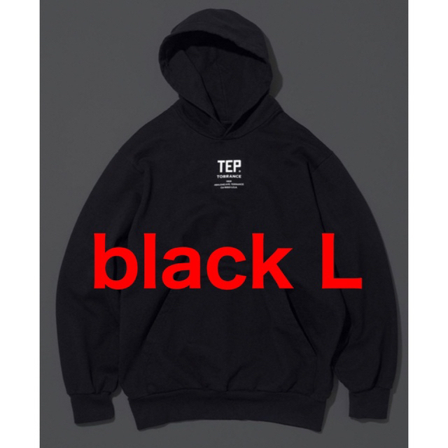 TEP HOODIE(BLACK )エンノイennoy サイズ　L