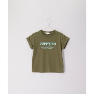 ロペピクニック(Rope' Picnic)の【オリーブ（37）】【KIDS】半袖袖折り返しグラフィックTシャツ(Tシャツ/カットソー)