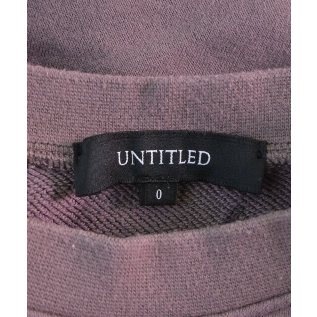 UNTITLED(アンタイトル)のUNTITLED アンタイトル スウェット 0(XS位) ピンク系 【古着】【中古】 レディースのトップス(トレーナー/スウェット)の商品写真